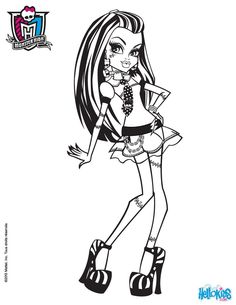 MONSTER HIGH Coloring Pages 72 Online Toy Dolls Printables For Girls