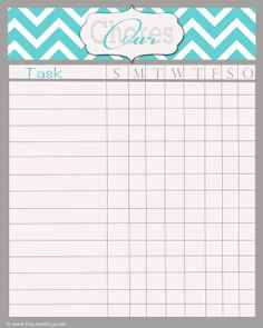 free chore chart printables boy and girl versions thatll look printable chore charts