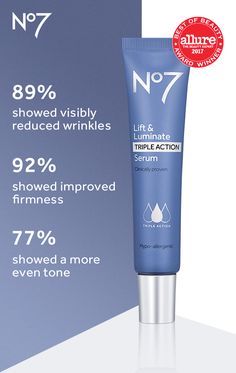 No7 Lift & Luminate Skincare Kit Visibly Reduced Wrinkles Firmer Skin Even Tone 6 Pack - One N Only Argan Oil Skin 100% Pure Argan Oil 1 oz