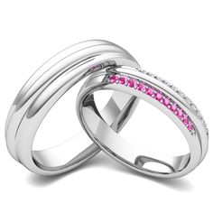 124 Best A Perfect Match Images On Pinterest Matching Wedding This Matching Wedding Band Set In Gold Showcases A Shire Ring For Her And Comfort Fit Him At My Love