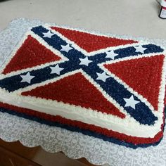 Confederate Flag Cupcake Cake Confederate Flag Cupcake Cake