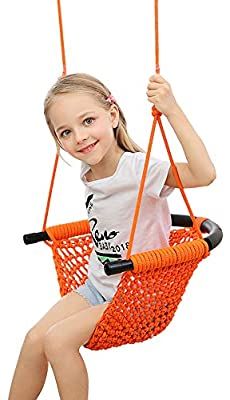 Uquer Swing Seat For Kids Heavy Duty Rope Play Secure Children Swing Set Perfect For Indoor Outdoor Swing Sets For Kids Kids Swing Hammock Swing