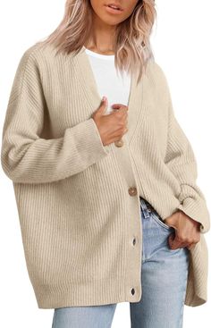 Jeans, Oversized Knit Cardigan, Warm Cardigan, Fall Sweaters For Women, Oversized Cardigan, Sweater Cardigan, Light Weight Sweater, Loose Cardigan