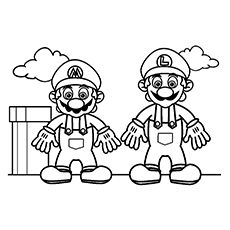 Mario Bros Coloring Pages