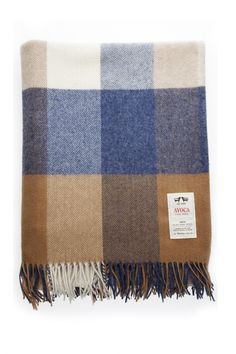 Belle Vert//Gris Herringbone Laine Pure Fringed Throw//Couverture//Royaume-Uni Tissé