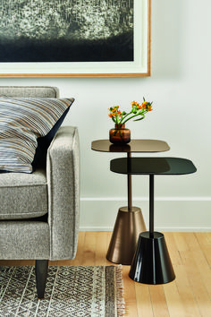Modern Designer Square Grey Side/End Table Living Room Bedroom Reception Modern Designer Square Grey Side/End Table Living Room Bedroom Reception
