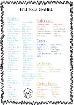 apartment essential checklist