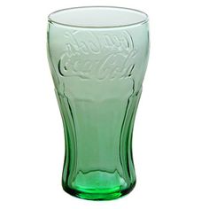 Lots OF Genuine Coca-Cola Green Glass Contour Glasses 16 oz New Free Shipping