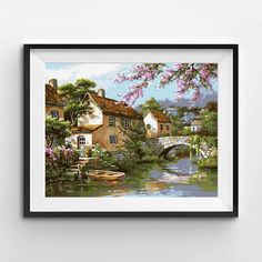 Mega Deal 2d94 Azqsd Diy Unframe Paint By Numbers For Adults Landscape Home Decoration Coloring By Numbers Tree Handmade Gift Acrylic Paint Cicig Co