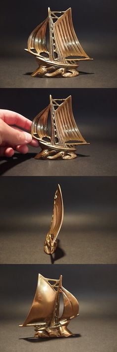 9 1//2/" Vintage Antique Style Brass Nautical Ships Boat Anchor Paperweight Desk