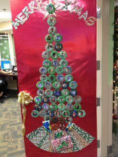 A medical Christmas Tree... The nurses decorated it with medical