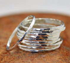 Brass Ring Hammered Brass Thick Stackable Brass Ring Brass Rings Stackable Rings Arthritis Ring Brass Jewelry Brass Band s