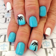 Summer Nails Palm Tree In 2018 Pinterest 32 Summer Nails That All Feature Palm Trees