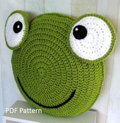 frog pillow cushion crochet pattern crochet patterns for animal pillows kids birthday present baby shower nursery gift crochet pillow pattern animal pillow kids pillow pattern