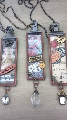 Soldered Pendant Necklace /'Imagine /' Vintage flapper girl photo Lead-Free Solder