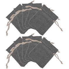 50 Pochette /à Bijoux Sac Cadeau 13,5cm x 9,5cm /à Cordon Coulissant Sachet en Jute RUBY