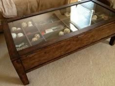How To Build Gl Top Shadow Box Coffee Table Craft Pinterest Diy Gl Shadow Case Coffee Table