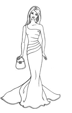 Barbie Fashion Coloring Pages 162