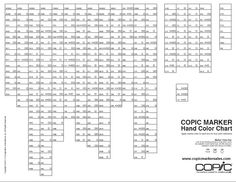 free copic sketch marker color chart blank copic markers