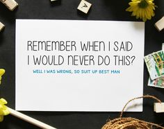 Best Man Proposal Wedding Pinterest Proposals Funny Best Man Proposal Groomsman Asking Bridesmaid Will You Be My