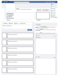 facebook template for students pdf