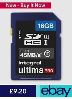Integral Carte m/émoire flash SDHC Class 4 8 Go