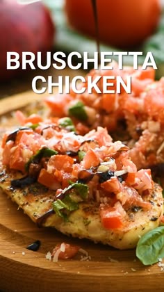 Tender, juicy grilled chicken topped with Bruschetta is the perfect healthy and quick dinner recipe! This Bruschetta Chicken recipe can be made outdoors on your grill or on your stovetop using a grill pan! #bruschetta #recipe Tender, juicy grilled chicken topped with Bruschetta is the perfect healthy and quick dinner recipe! This Bruschetta Chicken recipe can be made outdoors on your grill or on your stovetop using a grill pan! #bruschetta #recipe