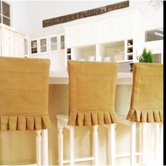 Nikos Slipcover Barstools By Vanguard At Horchow The Interior Barstool Slipcovers