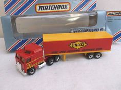 matchbox truck cars cy3 convoy linfox kenworth box wheels toys childhood