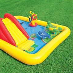 Games Intex 100 x 77 x 31 Inch Inflatable Play Center Swimming Pool 2 Pack