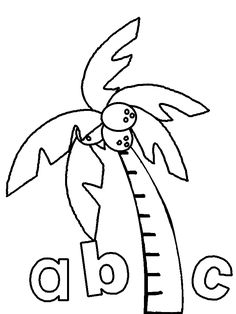 chicka chicka boom boom abc coloring page from chicka chicka boom chicka chicka boom boom coloring sheets