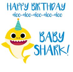 Download Baby shark Birthday SVG clipart, 1st birsthday boy Shark ...