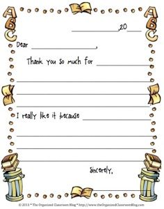 end of the year thank you template classroom freebies pinterest
