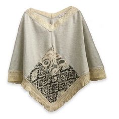 Old Navy Aztec Poncho Sweater Vest Maroon Orange Toddler Girl Size 2T 3T nwt
