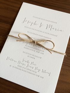 Modern Wedding Invitation Simple Wedding Invitation Rustic Wedding