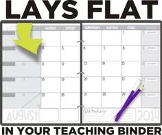 2015 2016 editable teacher planning calendar template from