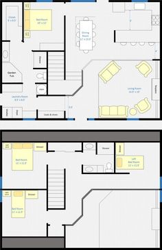 2 Bedrooms and 1 Bath Attic Plans for a small cape | 2nd Floor ... 2 Bedrooms and 1 Bath Attic Plans for a small cape | 2nd Floor ...