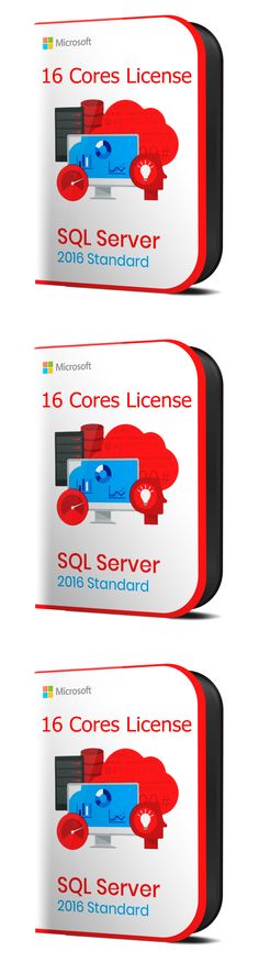 Microsoft SQL Server 2016 Standard 16 Core UNLIMITED CAL/'s with original MS USB