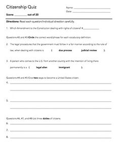 Free Citizenship Practice Tests for 2019