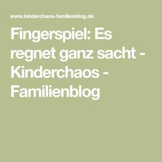 Kennenlernen fingerspiel
