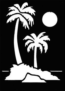 Palm Tree Pumpkin Carving Stencils - FREE DOWNLOAD