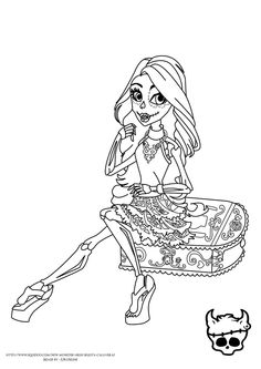 Free Printable Monster High Coloring Pages For Kids