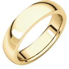 Size 14 Bonyak Jewelry 10k Yellow Gold 3 mm Lightweight Comfort-Fit Band