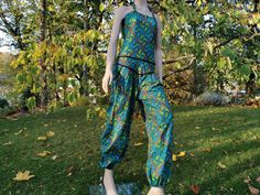 2in1 Sari balloonskirt with pockets dress size S-XL brown nature maxiskirt long wide unique upcycling vintage sarifabric silk indian goa