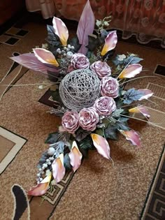 Easter Flower Arrangements, Funeral Flower Arrangements, Paper Flowers Craft, Diy Flowers, Flower Pots