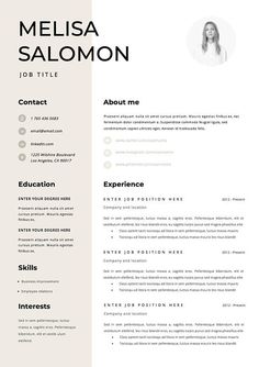 Do not use i in resume