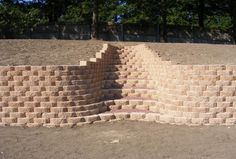 retaining wall and steps