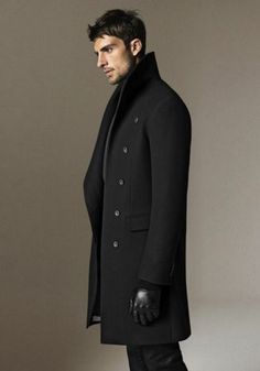 Homme Automne Pardessus Ceinture Double Boutonnage Lapel Vent Manteau ocercoat mi longue veste