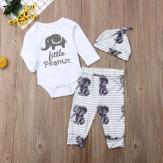 Pants Two Piece Set kaiCran Toddler Baby Boy Christmas Outfits Long Sleeve Cartoon Letter Print Top