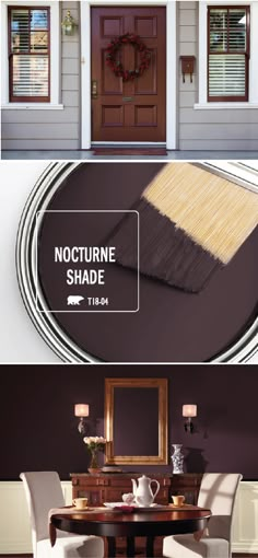 There’s nothing like a fresh coat of paint to give your home an easy refresh for the holiday entertaining season. Find inspiration in the BEHR Paint Color of the Month: Nocturne Shade. This dark purple hue lends an elegant, vintage feel to your home when paired with warm wood, bright white, and neutral gray accents. Check out this article to learn more. Home And Deco, New Wall